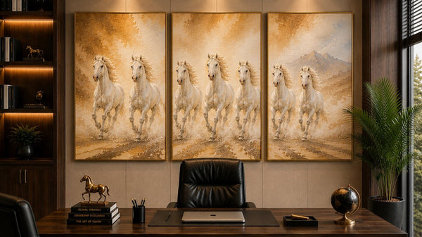 Seven Horses Painting Vastu: Correct Direction, Meaning & Why It's India's Most Popular Vastu Painting