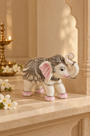 Heritage Elephant in White - alternate view
