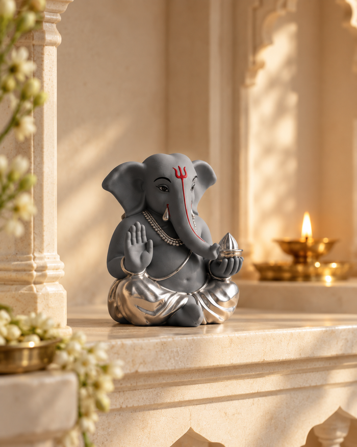 Miniature Ganesha in Grey